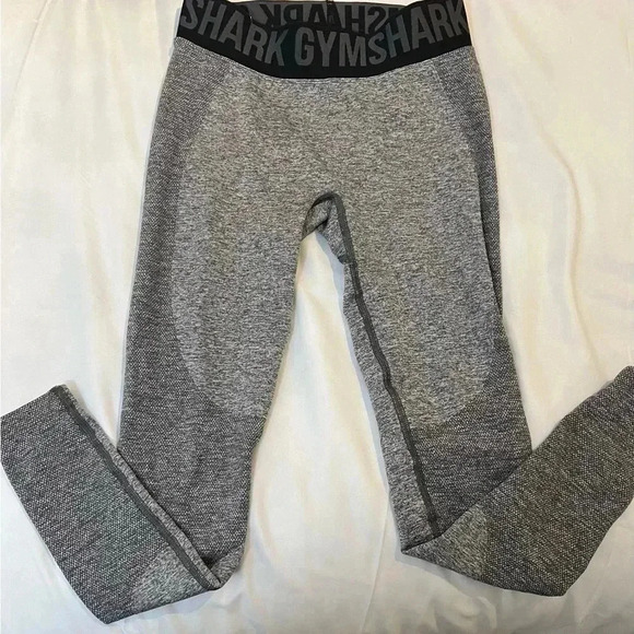 Gymshark Flex Contour Leggings Size Xs Charcoal Marl Black - Picture 2 of 8